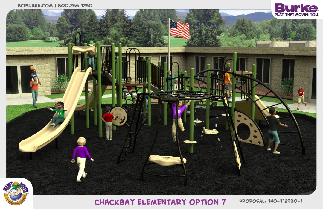 chackbay elementary playground equipment proposal options 7b